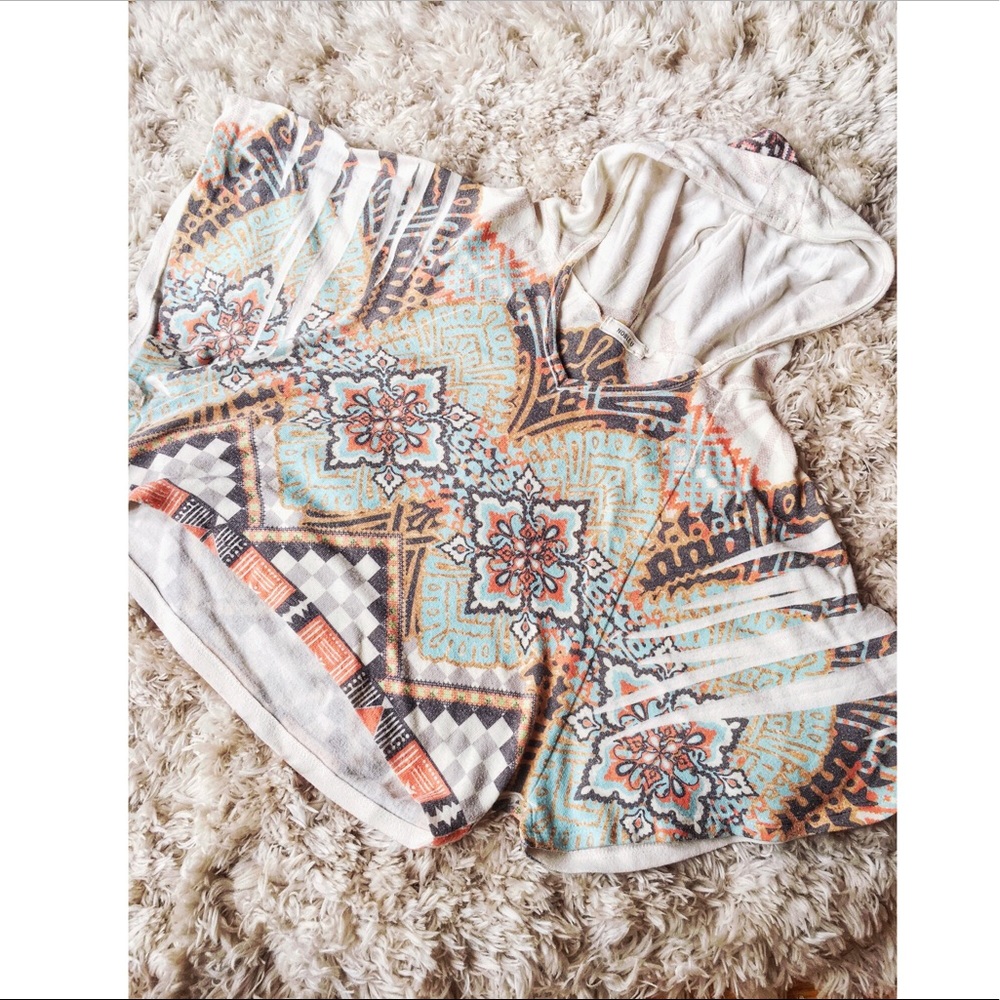 Tribal Poncho Crop Top 🌼